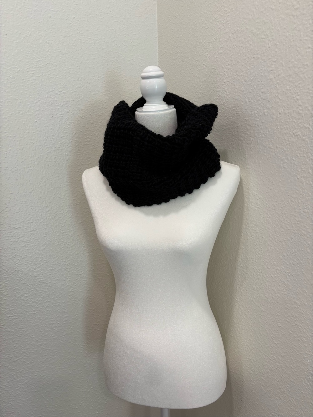 Set of 3 turtleneck black, navy, gray, Knit Infinity Scarf - Women Accessories
